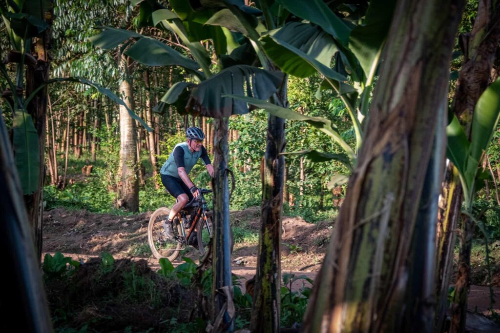 Adventure cycling in Mabira Forest Uganda