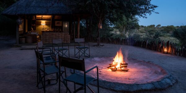 Camp Fire In Safari Lodge