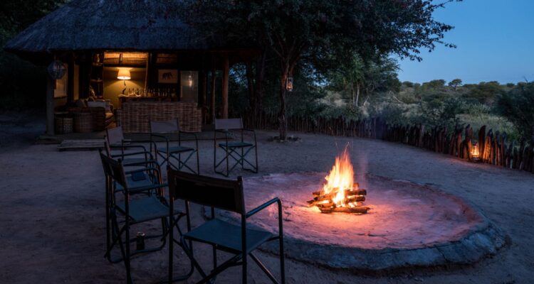 Camp Fire In Safari Lodge