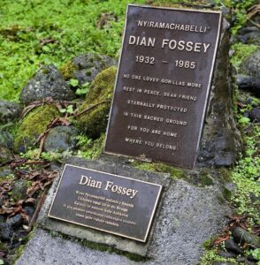 Dian Fossey tomb at Karisoke Research Center