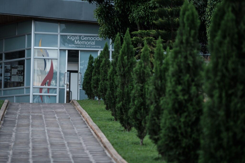 Kigali Genocide Memorial in Gisozi, Exterior and Gardens