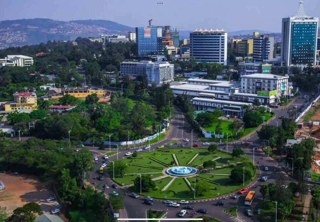 Kigali city centre in Rwanda