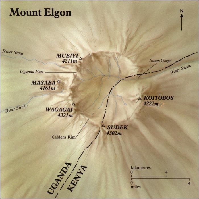 Mount Elgon Map