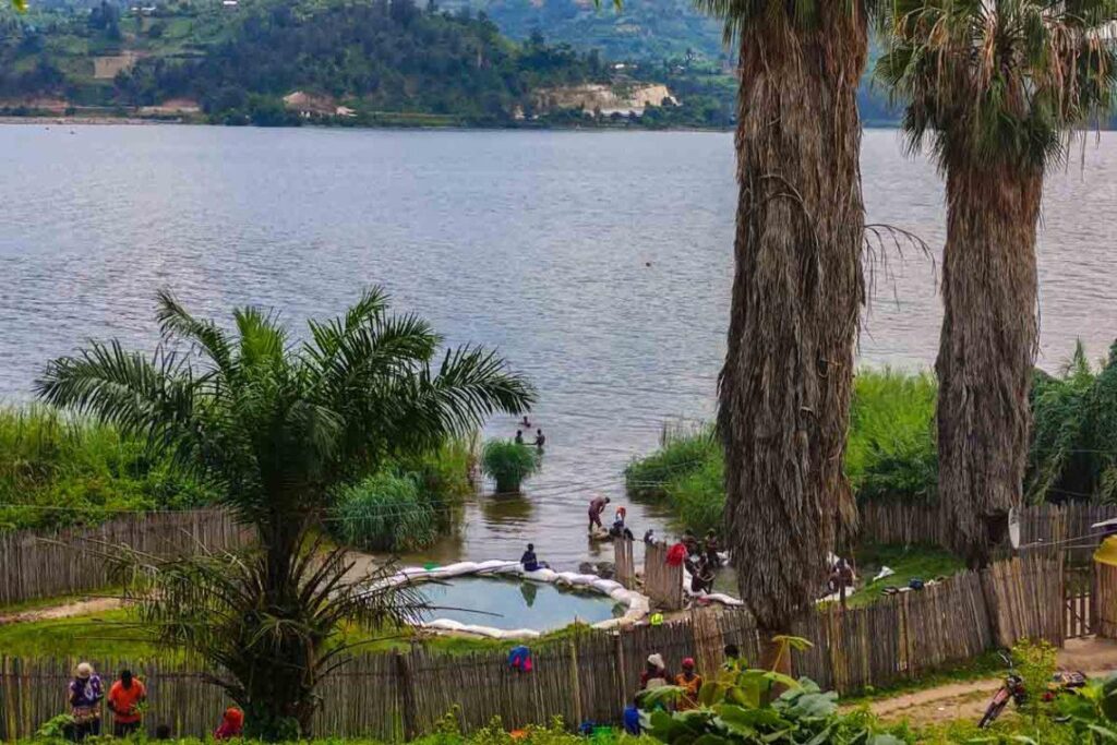 Nyamyumba hot springs near Gisenyi