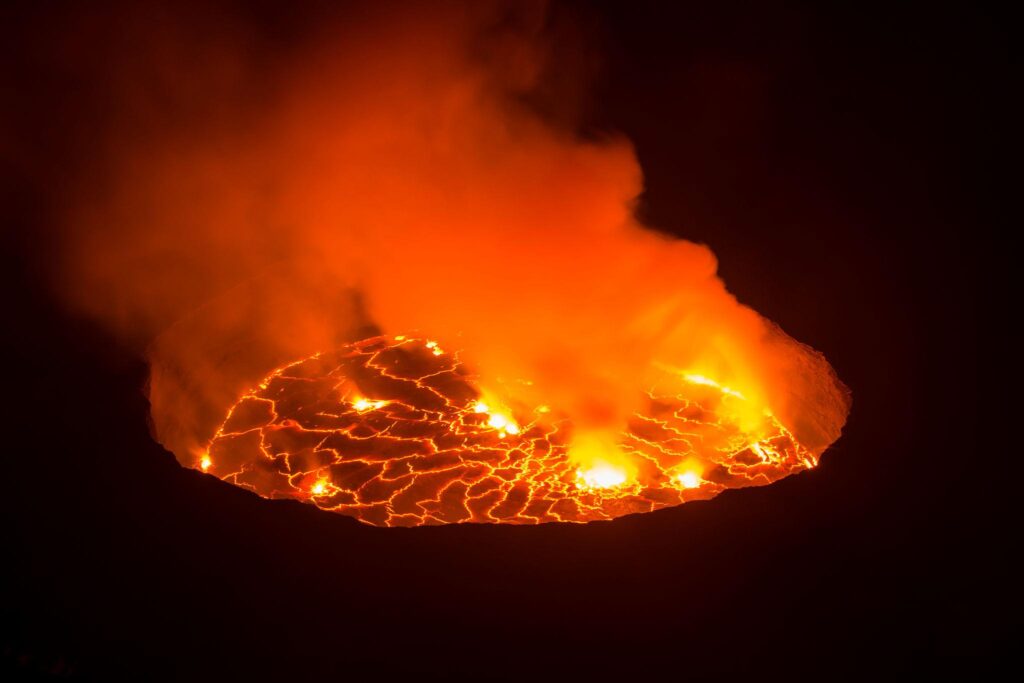 Nyiragongo volcano in the Virunga