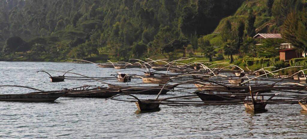 Traditional fishing village near Gisenyi