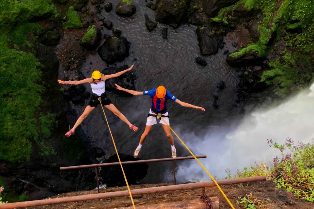 abseiling experience near the falls