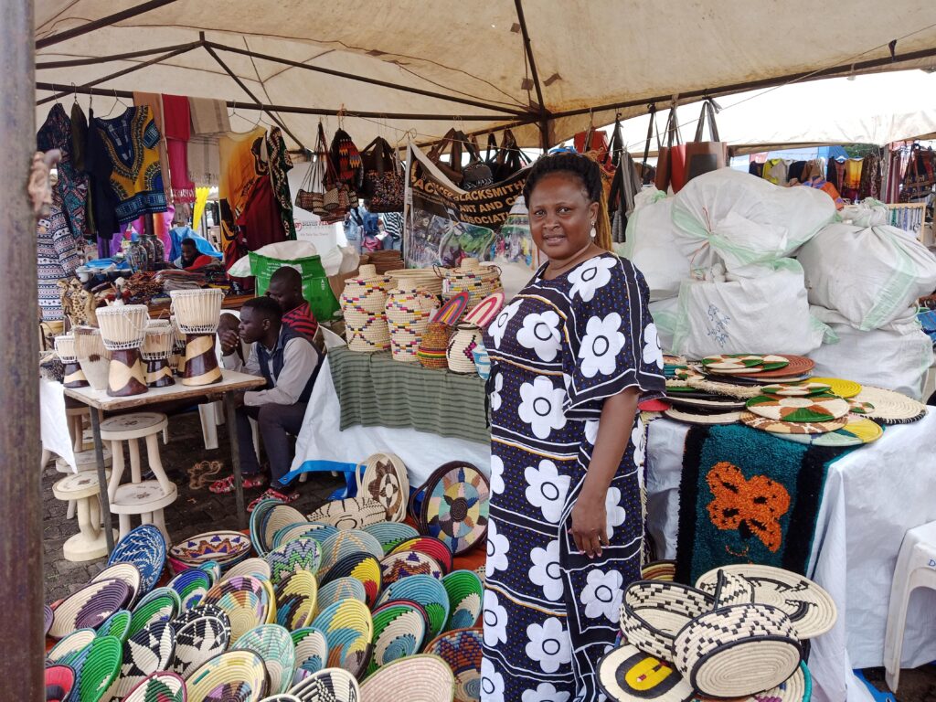 Traditional crafts and souvenirs at Kasubi Tombs Uganda