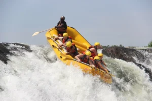 white water rafting on the Nile